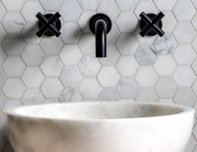3 Styles of hexagon tiles that is sure to add interest to your space